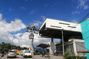 Estación Betania, en el sector de La Fuente, del cable aéreo en Manizales. 