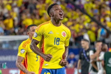 Luis Fernando Sinisterra Lucumí, de las divisiones menores del Once Caldas, a las puertas de ser campeón de América con la Selección Colombia.