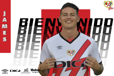 "@jamesdrodriguez, nuevo jugador del Rayo Vallecano. El MVP de la Copa América 2024 llega al Club en la temporada del Centenario ¡Bienvenido, James!", así presentó el club español la llegada del capitán de la Selección Colombia.