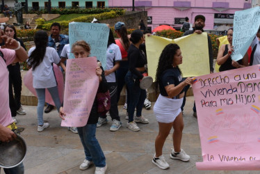 protesta en Alcaldía 