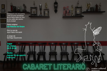 Asista a la sesión de Cabaret Literario en un café de Manizales 