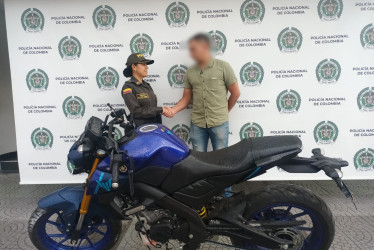 La rápida denuncia y la oportuna reacción de la Policía le permitió a la víctima recuperar su motocicleta.