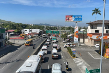 Transportadores reunidos en La Romelia, Dosquebradas