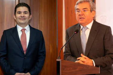 Luis Felipe Henao (izq.) y Germán Varón, los dos ternados que se conocen. Buscan suceder a Margarita Cabello al mando de la Procuraduría General de la Nación.