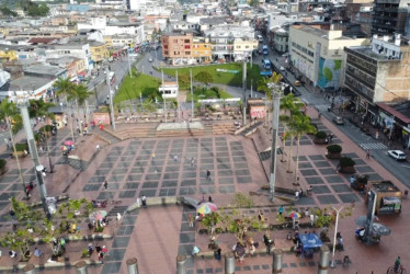 La agresión al habitante de calle ocurrió en la Plaza Alfonso López de Manizales.