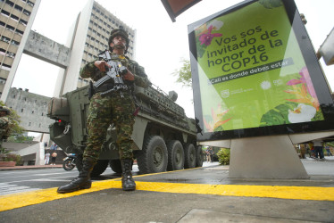 El Ejército custodia a Cali, ciudad donde se desarrollará la COP16 de Biodiversidad.