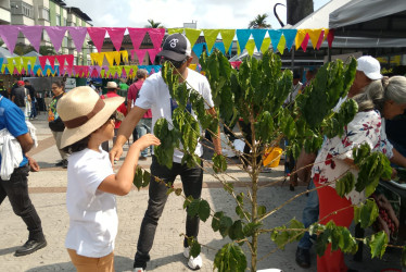 Los recolectores de café recogieron diversión en el Parque de Bolívar de Chinchiná, municipio que el pasado fin de semana celebró la Feria del Recolector.