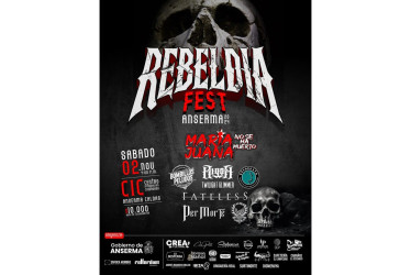 Rebeldía Fest será el 2 de noviembre en Anserma. 