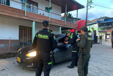 Uno de los operativos en Caldas. 