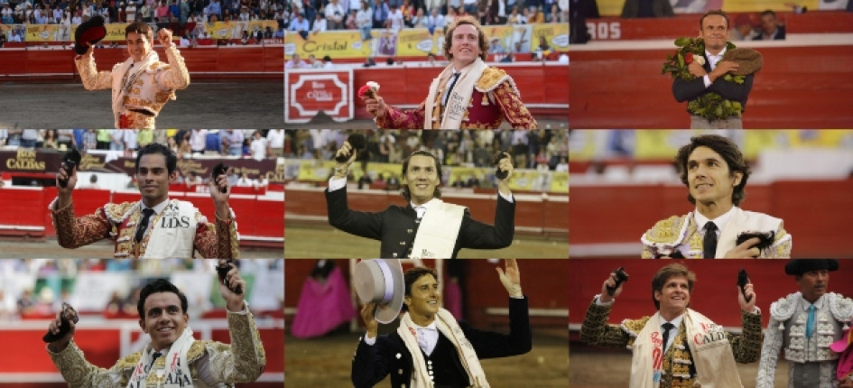 Algunos de  los toreros que estarán en la edición 68 de la temporada taurina de Manizales.  Algunos de  los toreros que estarán en la edición 68 de la temporada taurina de Manizales.