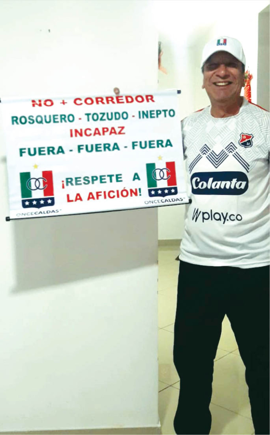 ALBERTO GRISALES, siempre fiel a su equipo del alma que le genera amores y odios.