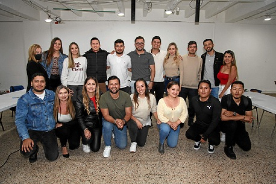 Foto/ Argemiro Idarraga/LA PATRIA Este fue el equipo de trabajo de periodistas de la Alcaldía de Manizales que estuvo a cargo de la información durante la Feria de Manizales en cada una de las secretarías correspondientes.