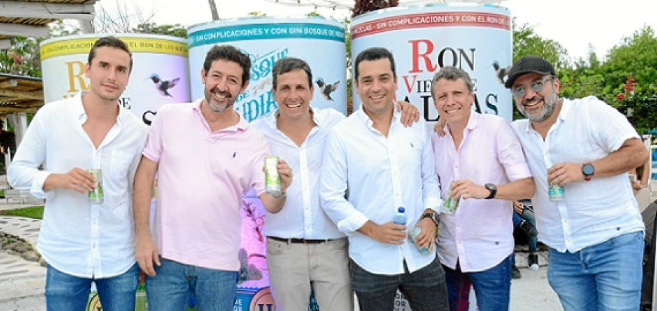 Fotos | LA PATRIA Mateo Uribe, Mauricio Vélez, Andrés Elías Borrero, Gerente Industria Licorera de Caldas; Jorge Vallejo, Sebastián Villegas y Enrique Gómez.