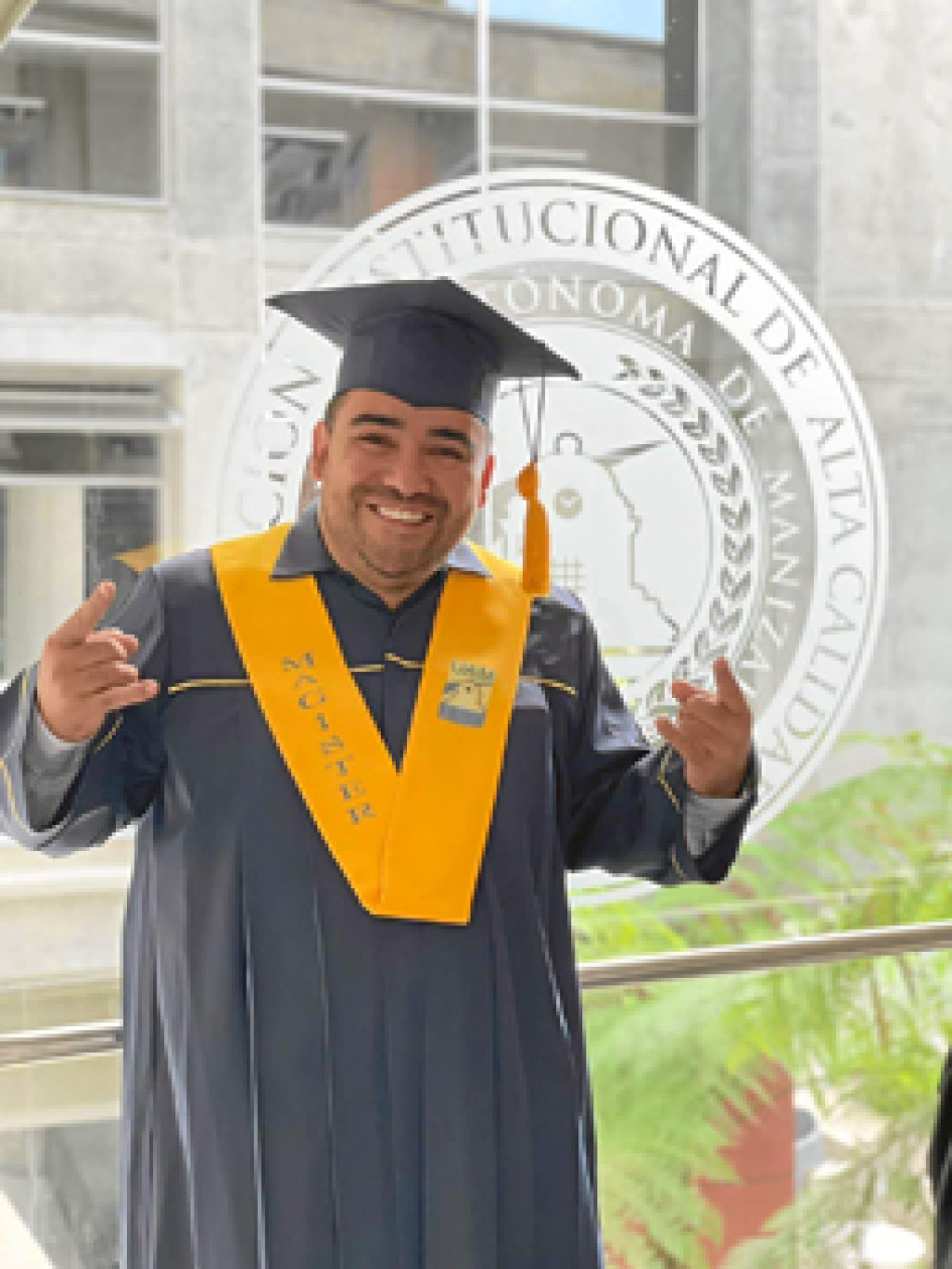 Foto | Henry Alberto Giraldo | LA PATRIA Camilo Tabares Vásquez obtuvo su título de magíster en Gestión de Proyectos y Desarrollo de Software de la Universidad Autónoma de Manizales.