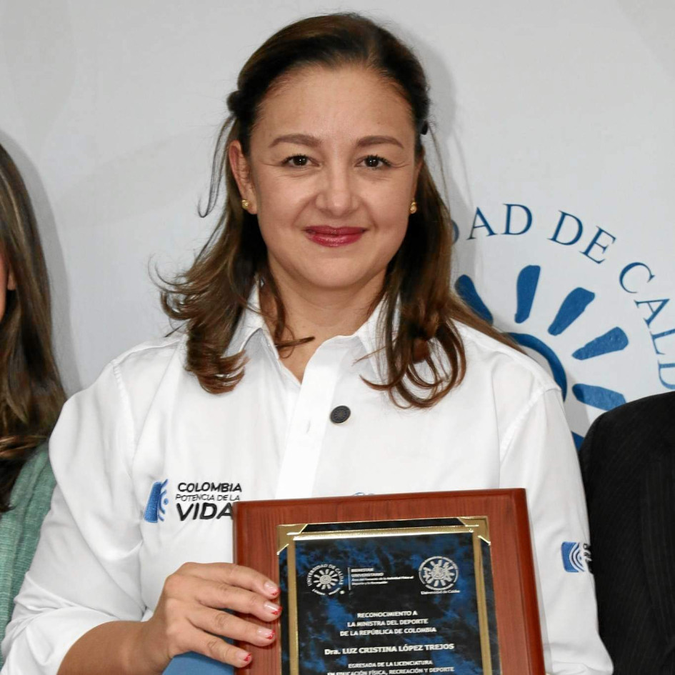 Luz Cristina López Trejos, ministra del Deporte. Luz Cristina López Trejos, ministra del Deporte.