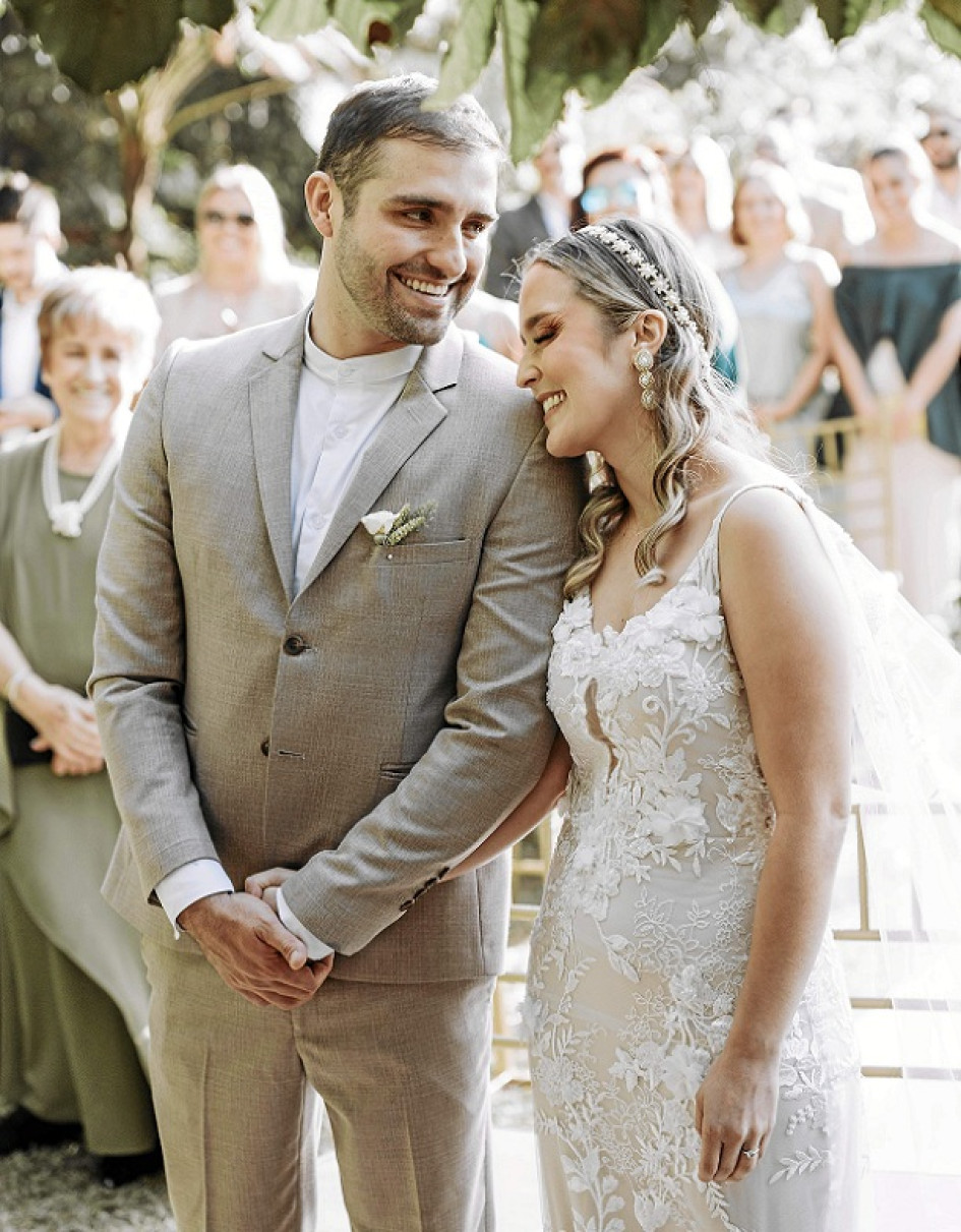 Fotos | Cortesía | LA PATRIA Los novios Nicolás Giraldo Henao y Andrea Jaramillo Murcia.