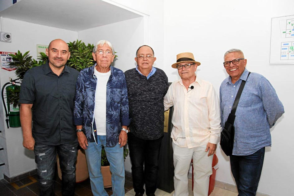 Andrés Zuluaga, Carlos Velásquez, Jorge Londoño, Juan Álvarez y Germán Gómez.