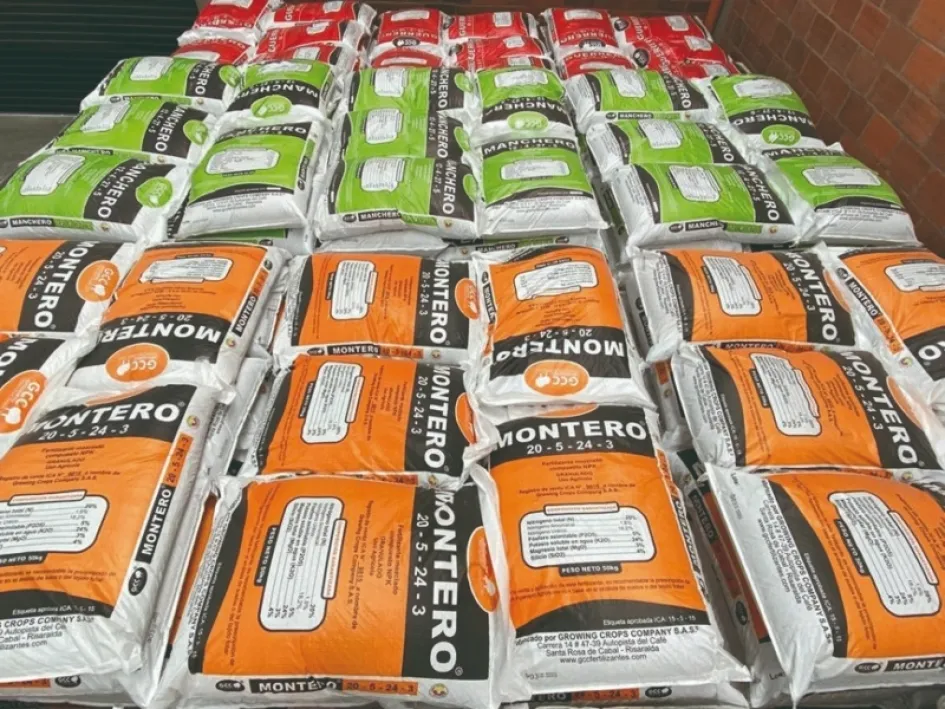 Desde la planta de fertilizantes que Growing Crops Company instaló hace tres años en Santa Rosa de Cabal, Risaralda, atiende el mercado nacional. Desde la planta de fertilizantes que Growing Crops Company instaló hace tres años en Santa Rosa de Cabal, Risaralda, atiende el mercado nacional.