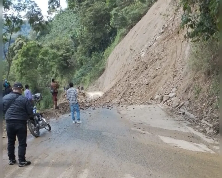 De nuevo hay cierre en la vía Salamina-Aranzazu, sector La Unión