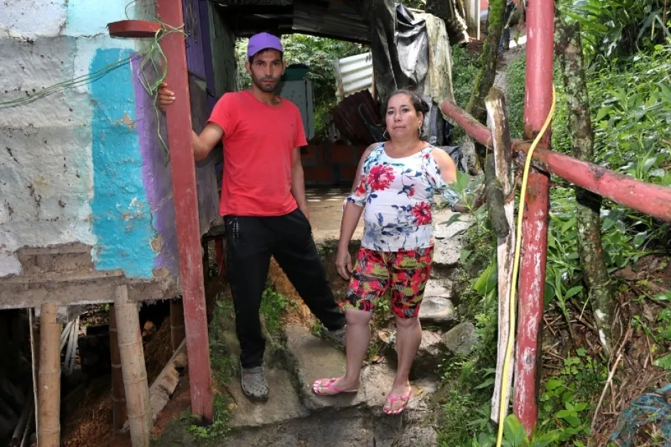 Geimar y Sandra Patricia García, damnificados. Geimar y Sandra Patricia García, damnificados.