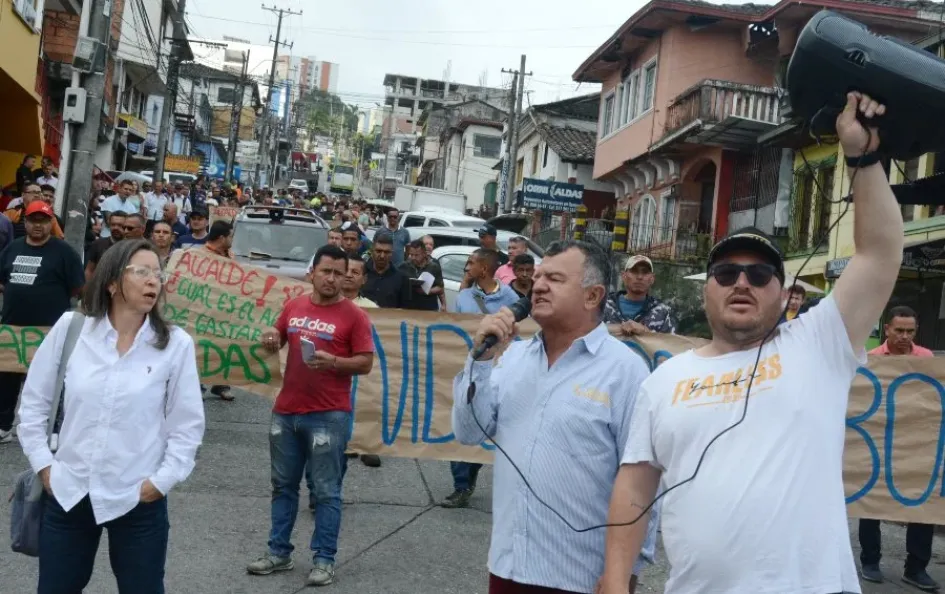La movilización se inició a las 9:00 de la mañana en Liborio. 