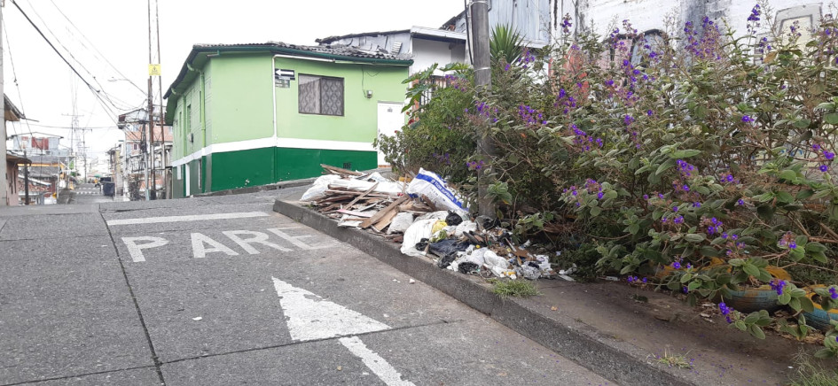basuras en el barrio Linares
