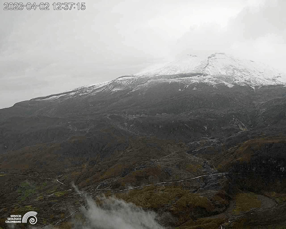 Foto|Cortesía Servicio Geológico Colombiano|LA PATRIA Imagen captada desde el sector El Gualí del Volcán Nevado del Ruiz. Foto|Cortesía Servicio Geológico Colombiano|LA PATRIA Imagen captada desde el sector El Gualí del Volcán Nevado del Ruiz.