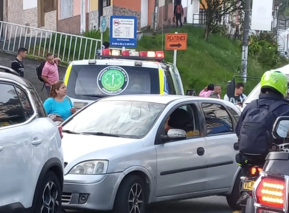 En este punto se presentó el accidente de tránsito en Peralonso. En este punto se presentó el accidente de tránsito en Peralonso.