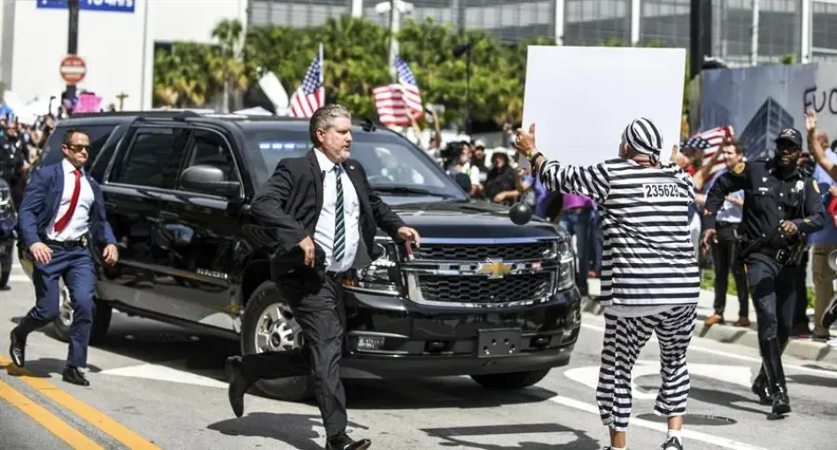 Llegada de Donald Trump a corte en Miami Llegada de Donald Trump a corte en Miami
