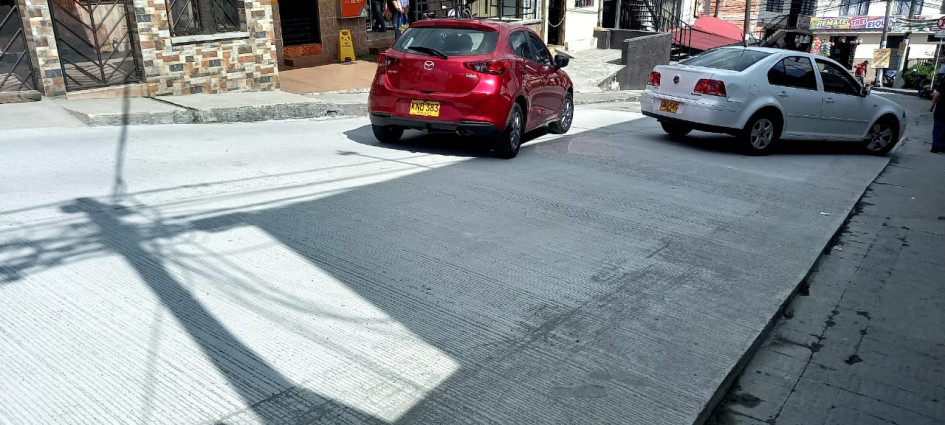 Estado actual de la calle que atendió la Alcaldía de Manizales. Estado actual de la calle que atendió la Alcaldía de Manizales.