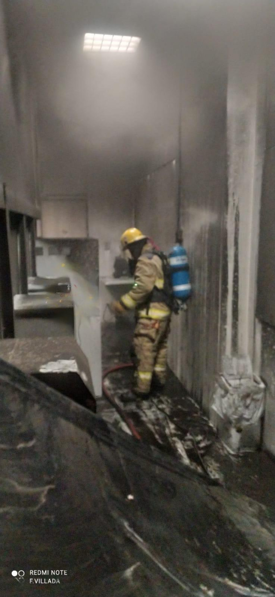 Cajero se incendió. Cajero se incendió.