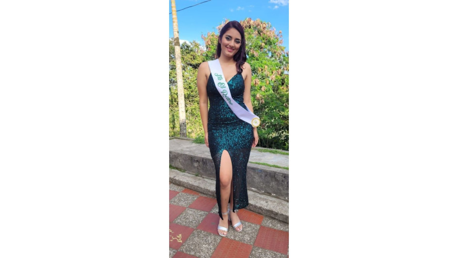 Sofía Cortés, reina del corregimiento Santa Elena.