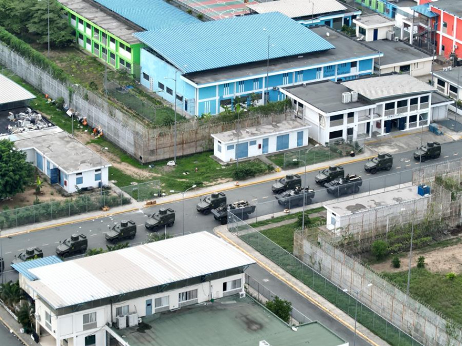 Intervención de la Penitenciaria del Litoral, tras un amotinamiento en el centro carcelario, en Guayaquil (Ecuador). Intervención de la Penitenciaria del Litoral, tras un amotinamiento en el centro carcelario, en Guayaquil (Ecuador).