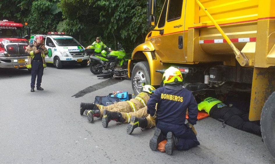 El accidente ocurrió en el sector de Liborio, cerca del motel Las Vallas. El accidente ocurrió en el sector de Liborio, cerca del motel Las Vallas.