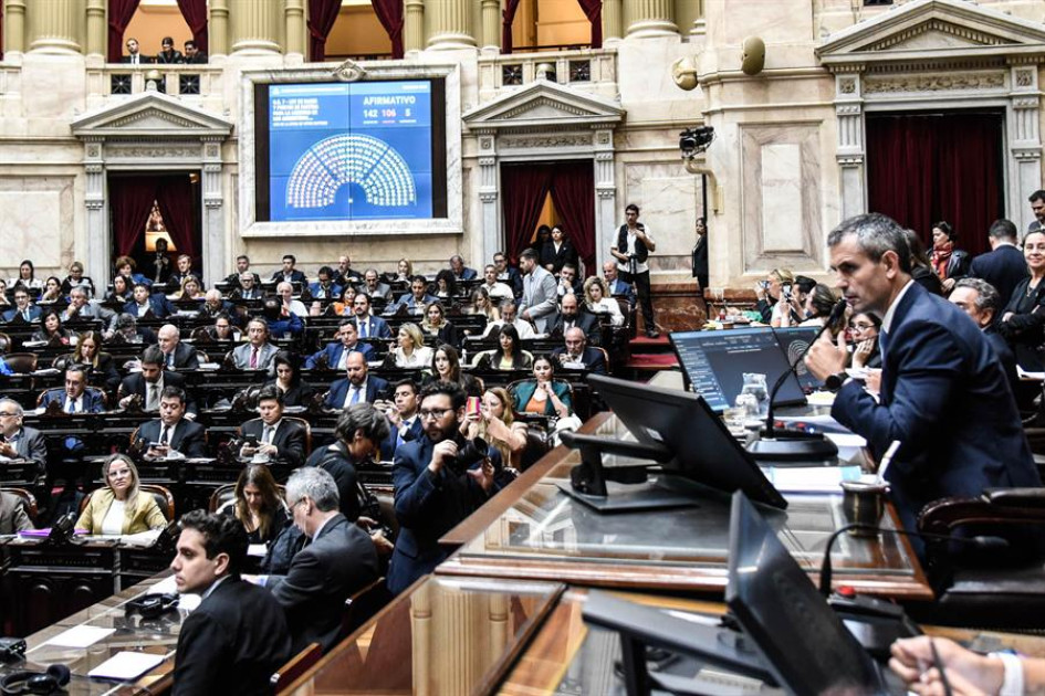 El presidente de la Cámara de Diputados de Argentina, Martín Menem El presidente de la Cámara de Diputados de Argentina, Martín Menem