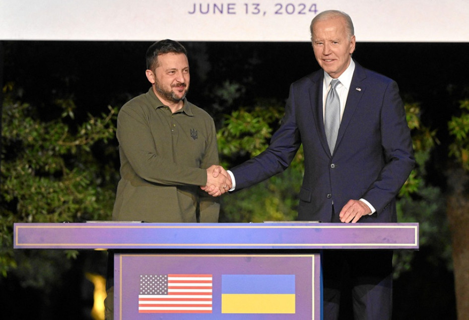 Los presidentes de Ucrania y Estados Unidos, Volodímir Zelenski y Joe Biden, en la cumbre del G7 que se realiza en Italia. Los presidentes de Ucrania y Estados Unidos, Volodímir Zelenski y Joe Biden, en la cumbre del G7 que se realiza en Italia.