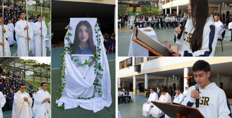 Imágenes del homenaje, cortesía del colegio. Imágenes del homenaje, cortesía del colegio.