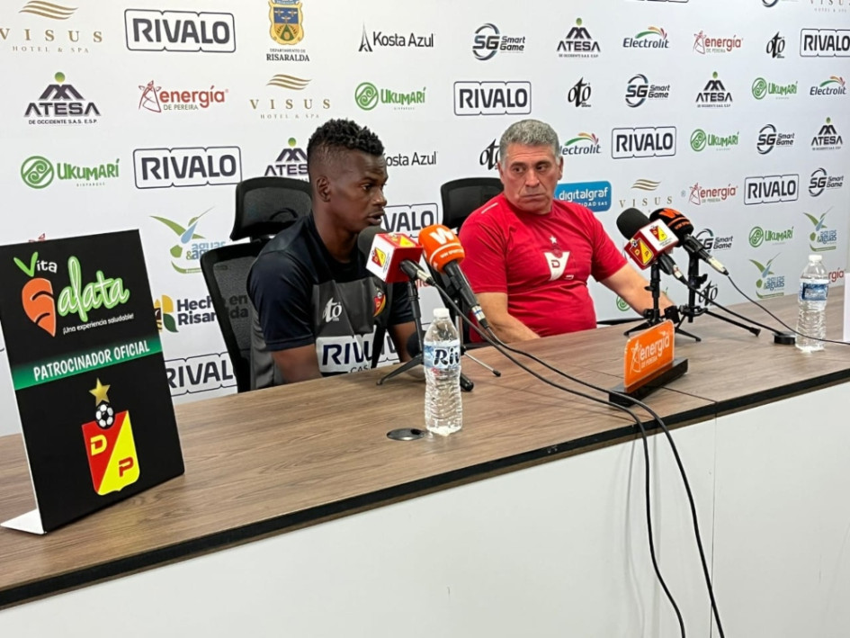 Rueda de prensa del Deportivo Pereira antes del inicio de La Liga. Rueda de prensa del Deportivo Pereira antes del inicio de La Liga.