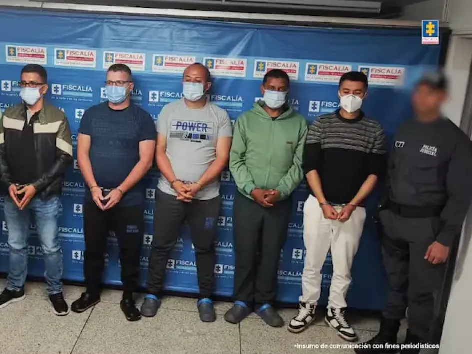 Primeros detenidos. Foto, Fiscalía. Primeros detenidos. Foto, Fiscalía.