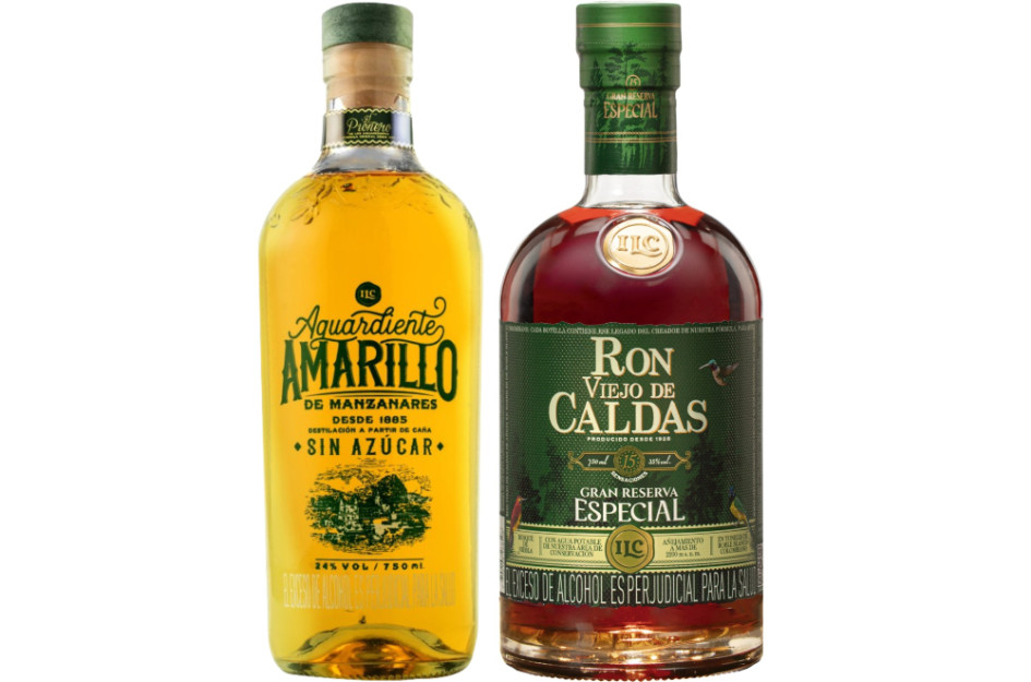 Aguardiente Amarillo de Manzanares y Ron Viejo de Caldas Aguardiente Amarillo de Manzanares y Ron Viejo de Caldas