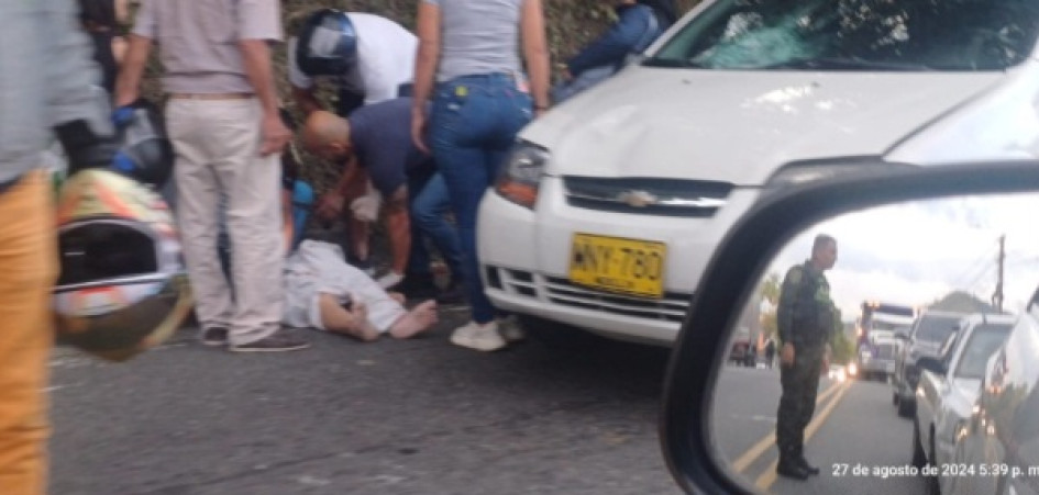 El accidente ocurrió en el sector de El Tablazo.