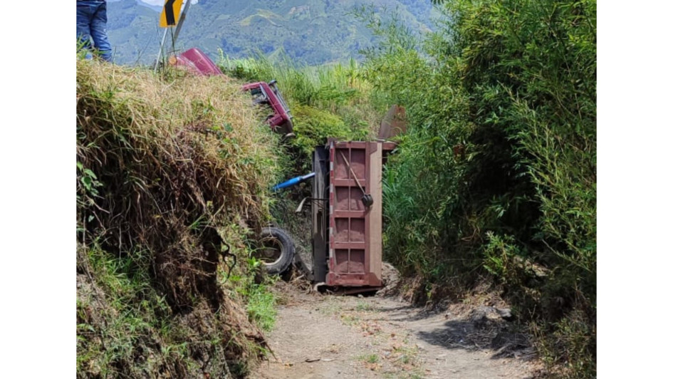 El accidente ocurrió en el sector de Los Chorros, en Marquetalia. El accidente ocurrió en el sector de Los Chorros, en Marquetalia.