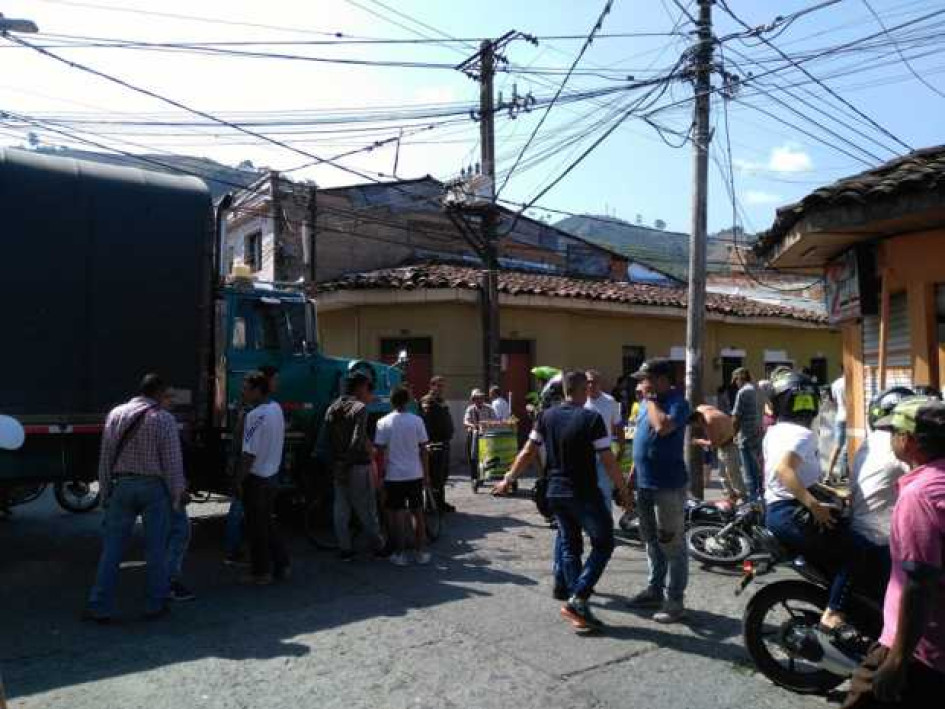 En este lugar fue el accidente.