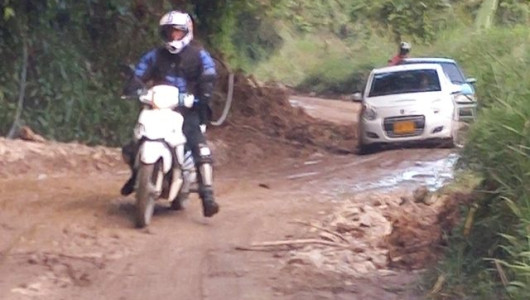 El mal estado de la vía entre Aranzazu y Salamina (Caldas) advierte a los conductores