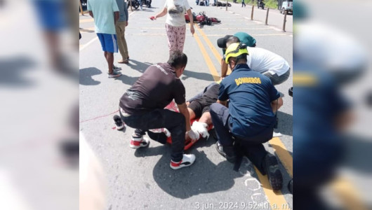 Dos motos chocaron de frente en la vía Manizales - Medellín: tres lesionados