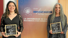 Aiofe Itziar Bernal Mcgee y Clemencia Gómez González, egresadas del programa de Filosofía y Geología, recibieron esta distinción. Aiofe Itziar Bernal Mcgee y Clemencia Gómez González, egresadas del programa de Filosofía y Geología, recibieron esta distinción.