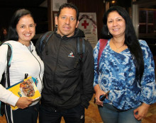 Lina Carmona, Julián Jiménez y Luz Inés García.