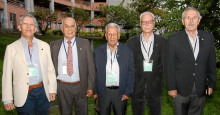 Homenaje 50 años: Yesid Londoño, Luis Eduardo Jaramillo Echeverri, Luis Armid Sánchez Gil, Manuel Bedoya García y Julián Arboleda Agudelo. Homenaje 50 años: Yesid Londoño, Luis Eduardo Jaramillo Echeverri, Luis Armid Sánchez Gil, Manuel Bedoya García y Julián Arboleda Agudelo.
