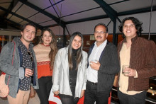 Fabian Rojas, Yenny Guevara, Paula Rojas, Fabio Rojas y Felipe Rojas.