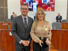 El entonces concejal Andrés Sierra y Paola Cristancho, directora de Cotelco. El entonces concejal Andrés Sierra y Paola Cristancho, directora de Cotelco.